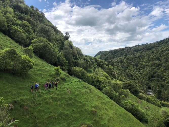 Limestone country! Tawarau walk on our West Coast Adventure and Heart of the North tour